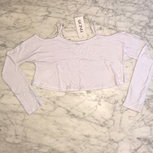 FINEJO long-sleeved crop top